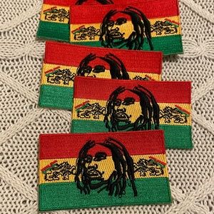 5 Bob Marley Iron-on Patches